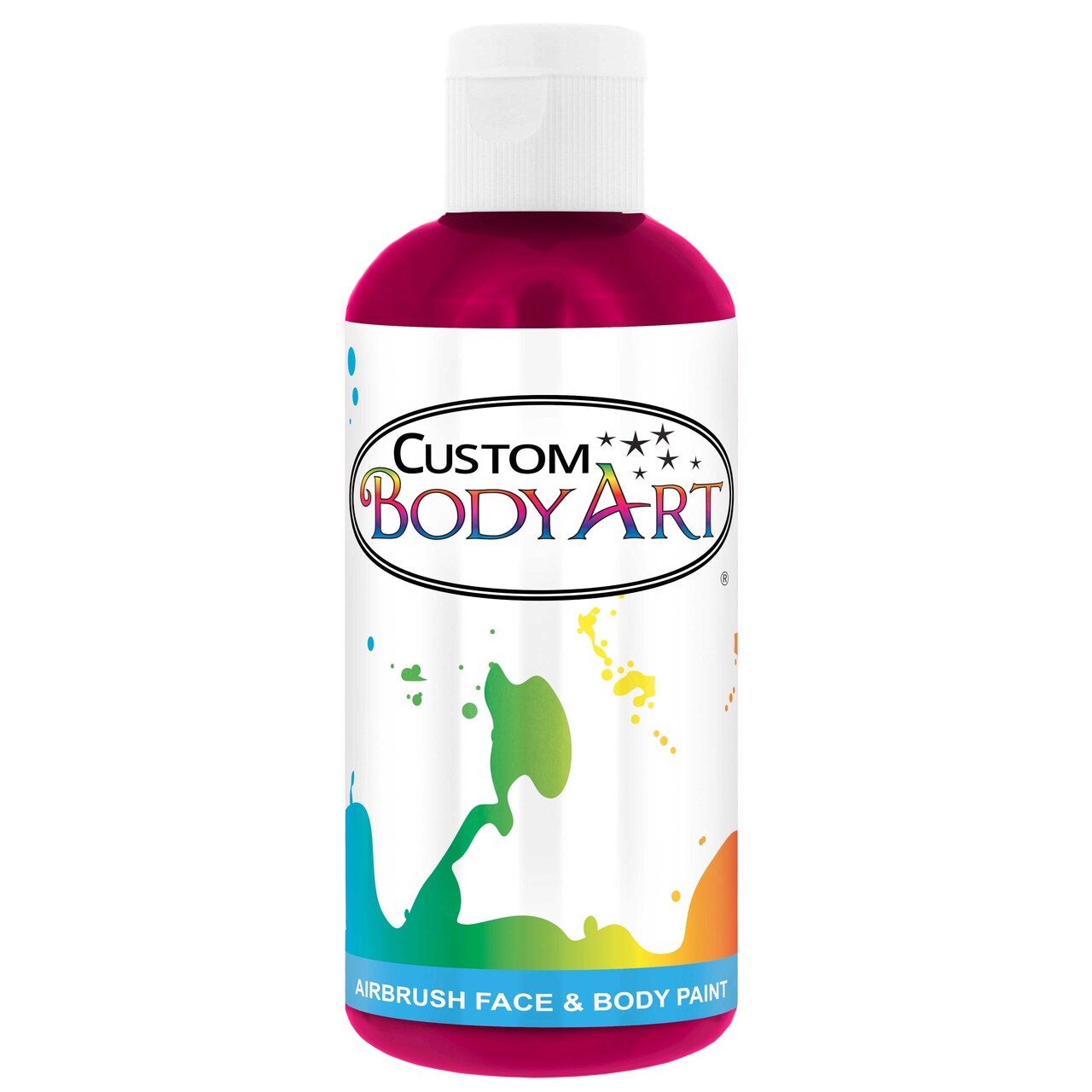 8 oz Fushia Water-Based Air Brush Paint for Skin - Face & Body Airbrush Paint for Halloween, Cosplay, Theatrical Makeup & Temporary Tattoos